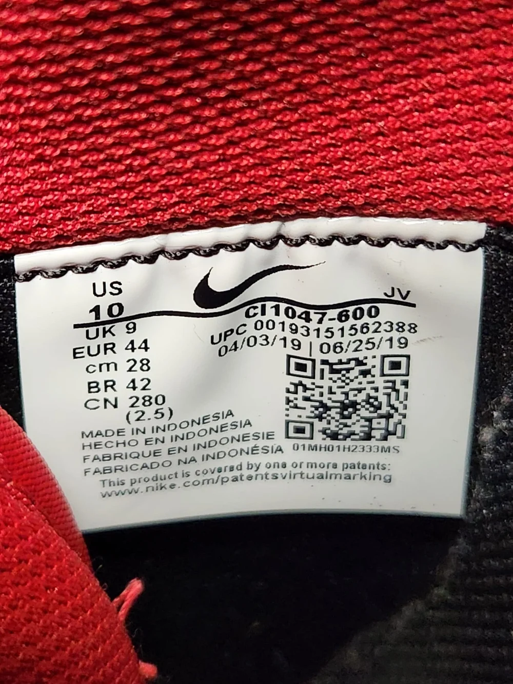 Nike Cortez NBA SE Red White Black Running Shoes Rare CI1047-600 Mens Size 10 - Picture 4 of 11